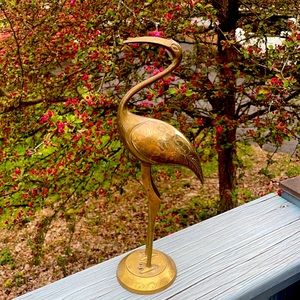 MCM Brass Flamingo